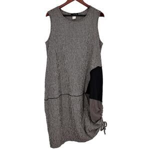 Moonlight by Y & S Design Wearable Art to Wear Large Black White Artsy Dress